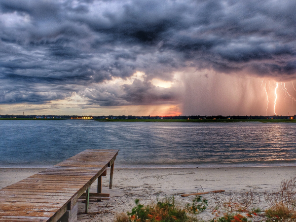 Dock Lightning Murrells Inlet