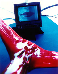 TV Image With Lips, Fiberglass Fish Tail