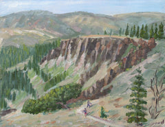 Hikers Near Ellis Peak