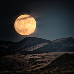 Super Moon Rising in Nevada