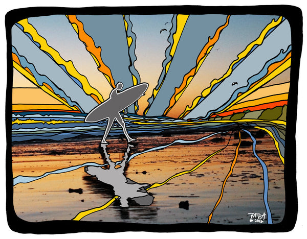 Sunset Surfer #25a