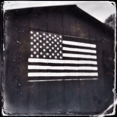 Old Barn American Flag I