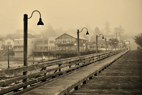 Foggy Dawn On The Coupeville Wharf