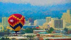 Balloon over Impressionistic Reno