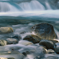 Glacial Stream, New Zealand, Study 1