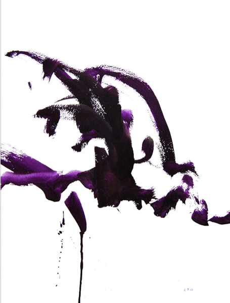 Purple Ride - Original Watercolor Painting